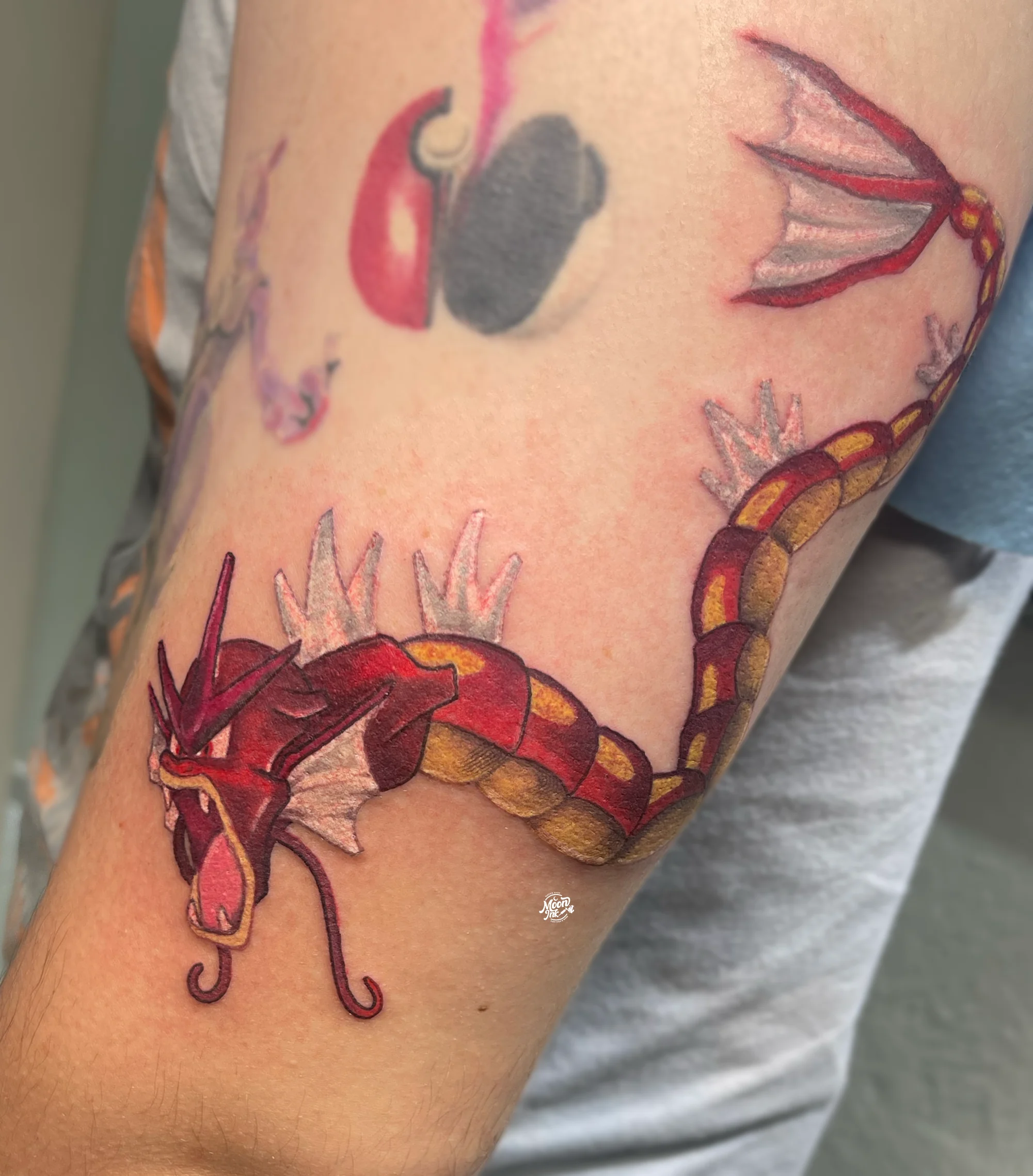 Tatuaje Gyarados a color